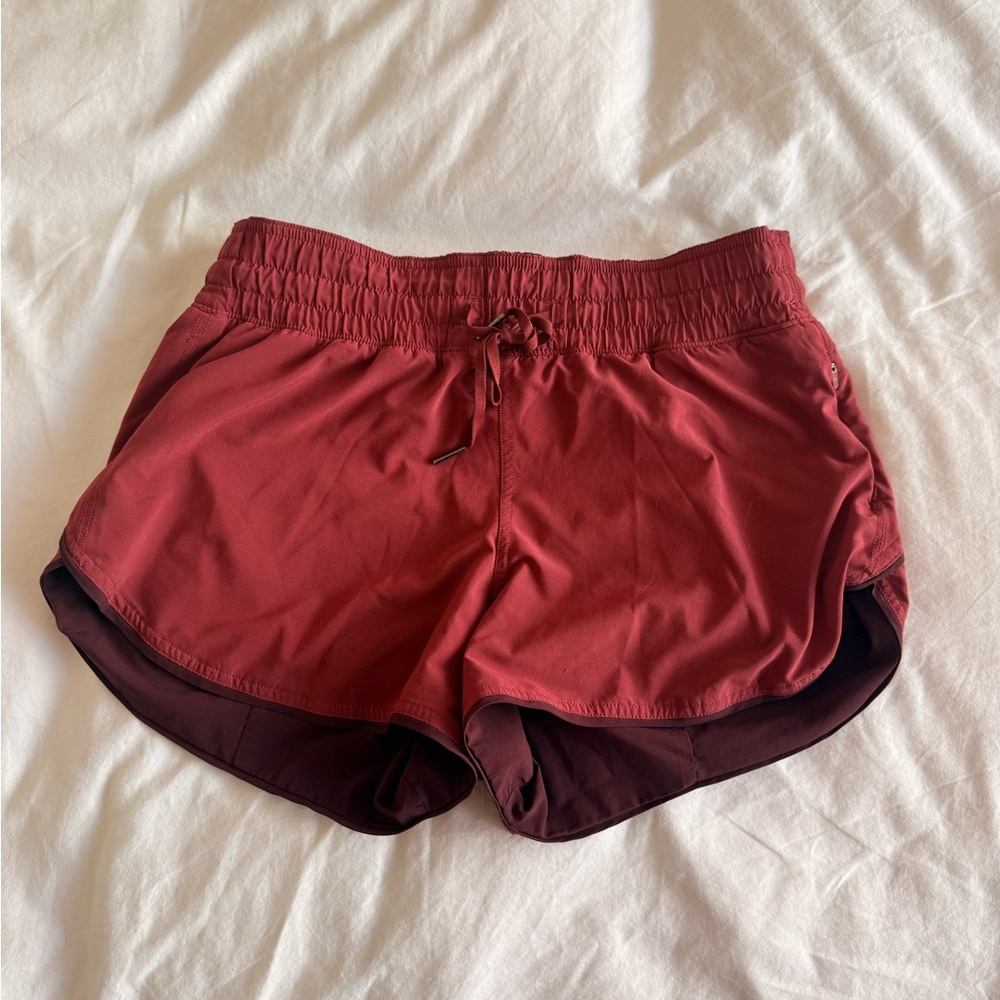 lululemon athletica reversible burgundy/pink Athletic Shorts